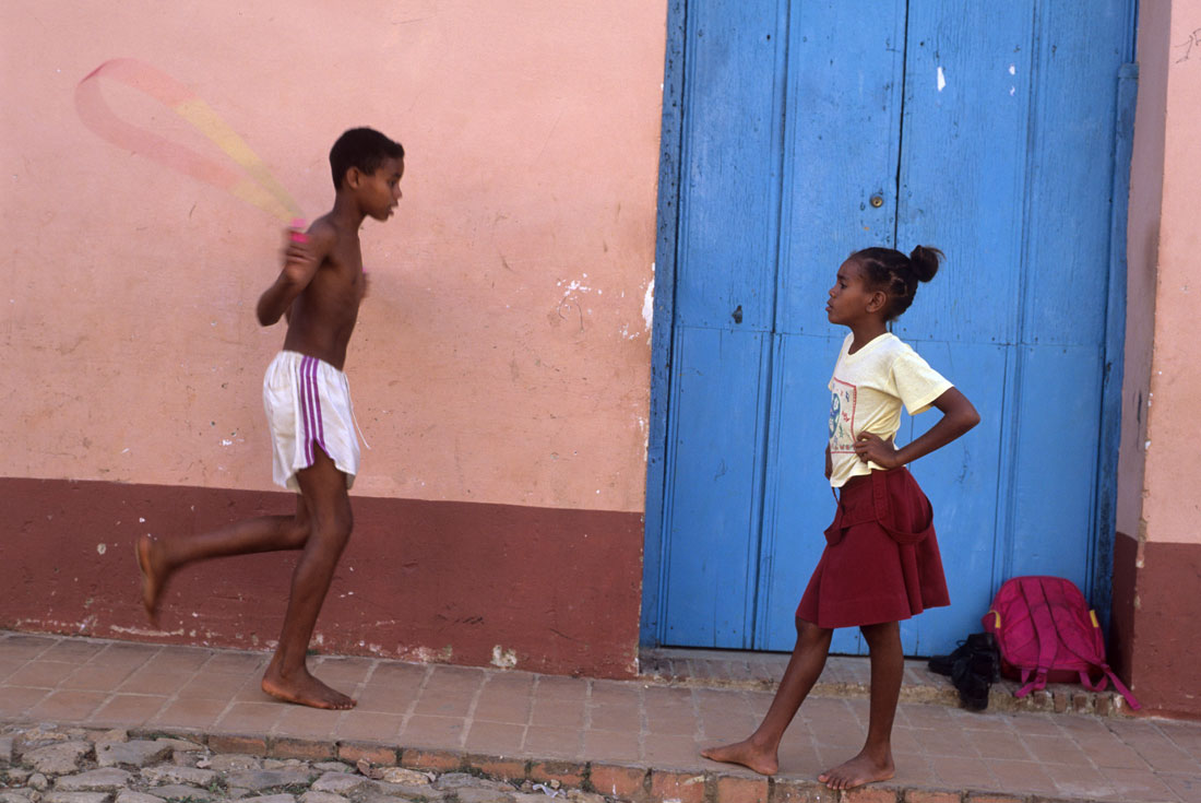 Skipping Rope on the streets of Trinidad