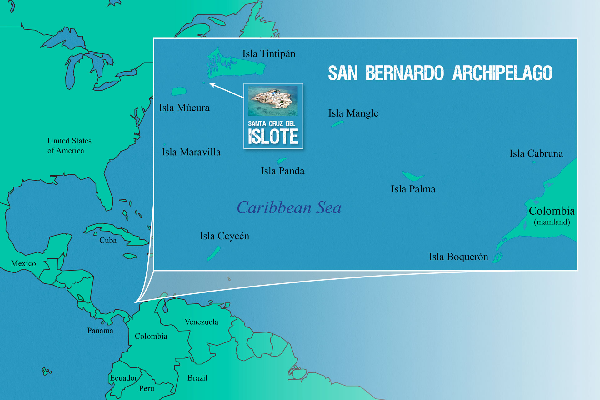 Location Map Santa Cruz del Islote